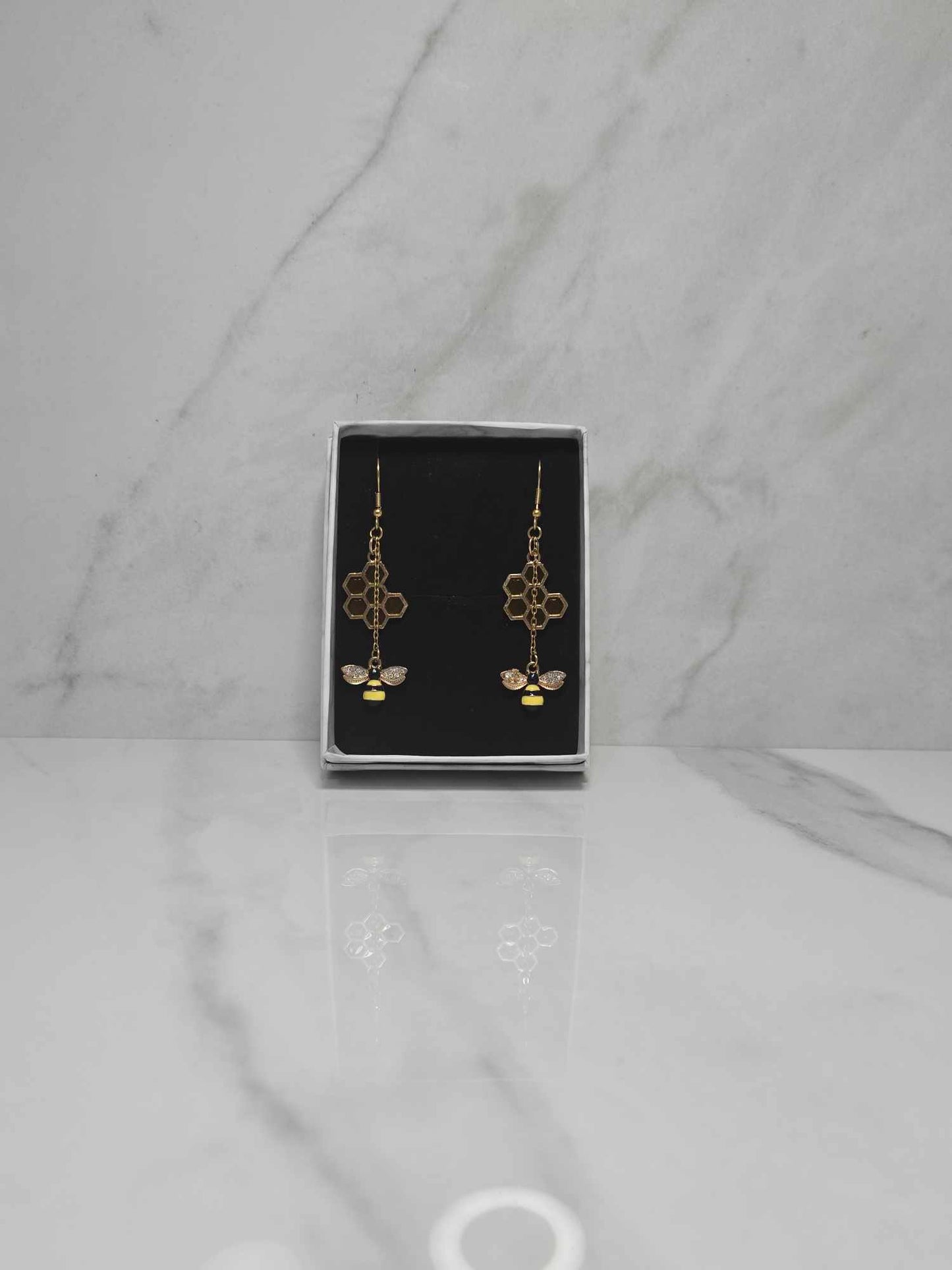 BEEssential Handcrafted Bee Dangly Earrings