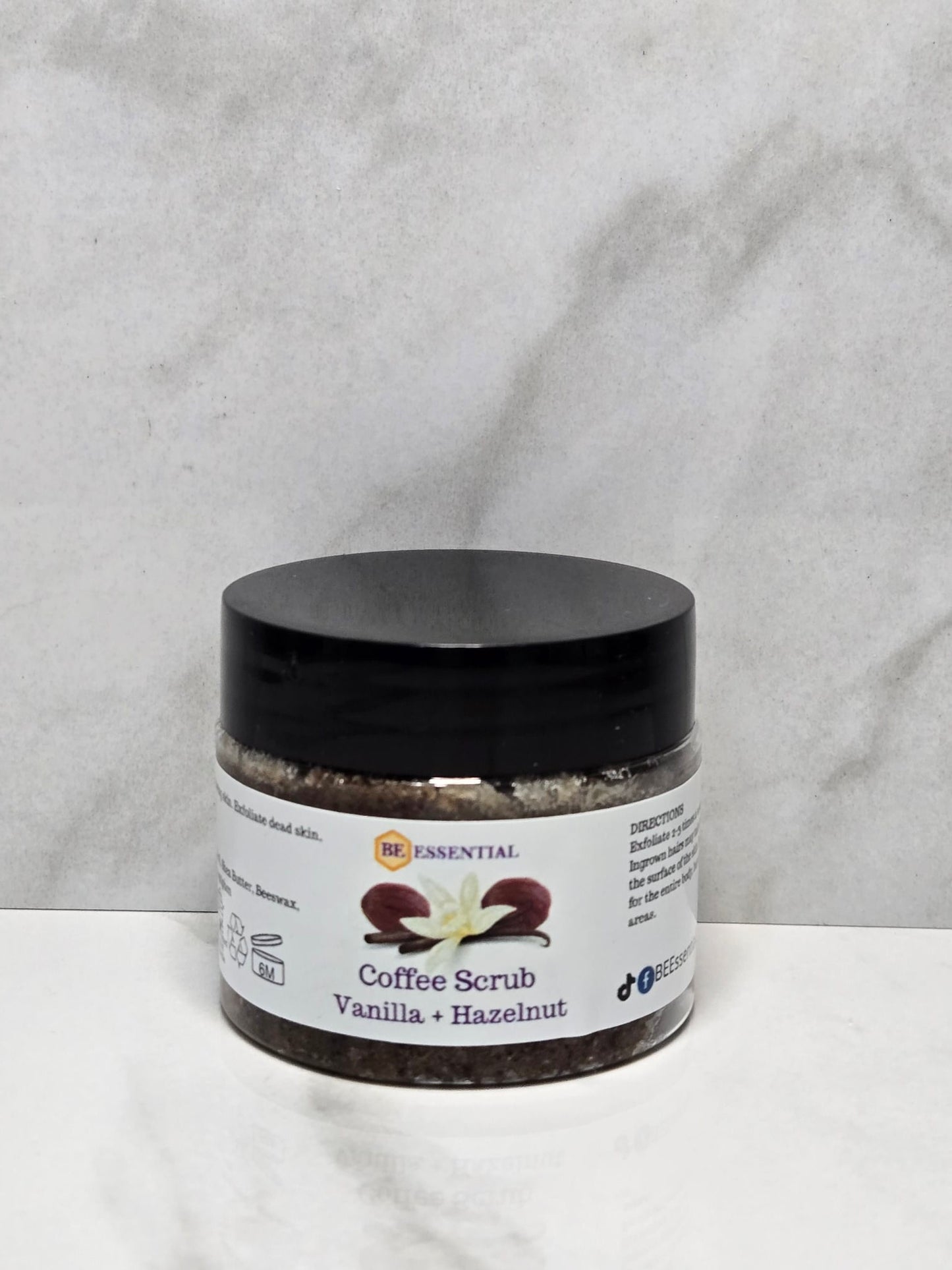 BEEssential Coffee Vanilla and Hazelnut Sugar Scrub