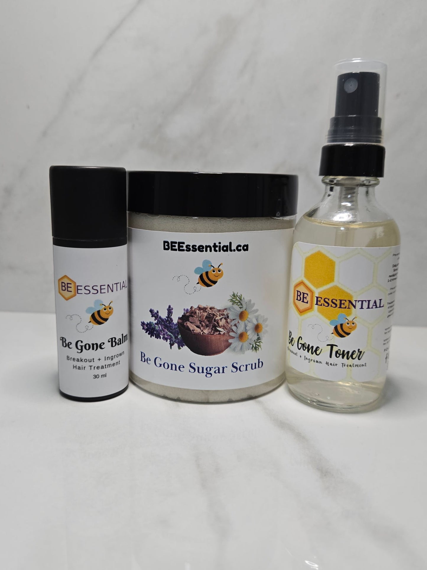 BEEssential Best Sellers Kit – Toner + Balm + Sugar Scrub