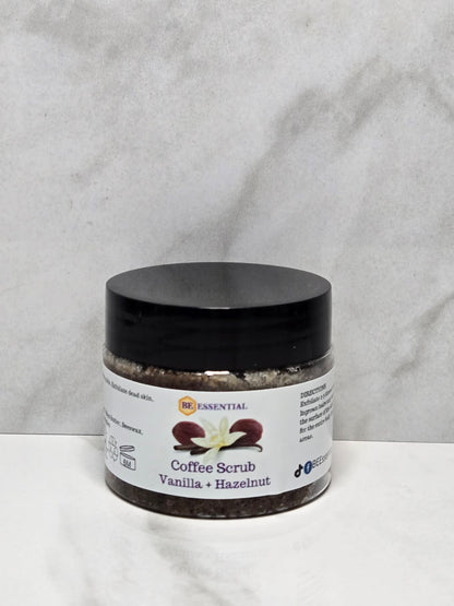 BEEssential Coffee Vanilla and Hazelnut Sugar Scrub