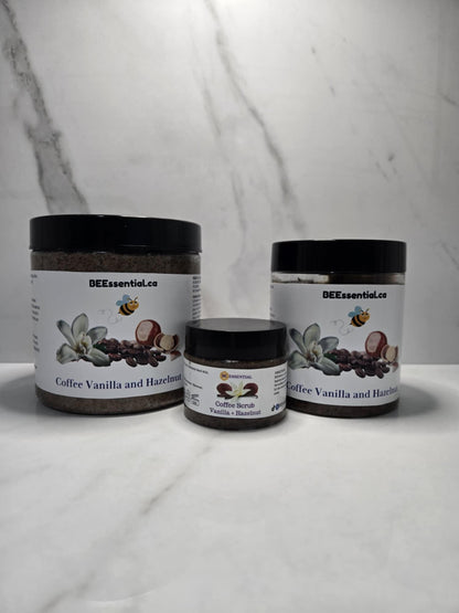 BEEssential Coffee Vanilla and Hazelnut Sugar Scrub