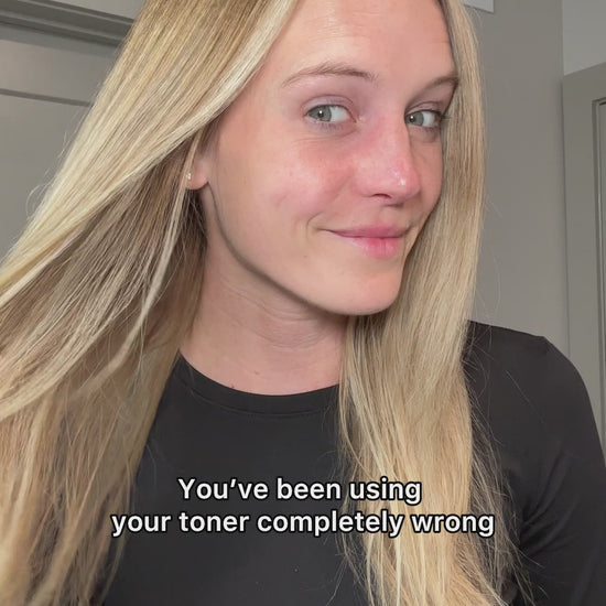 Emily shows you how to use the BEEssential Be Gone Toner