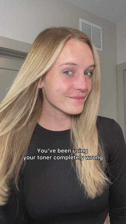 Emily shows you how to use the BEEssential Be Gone Toner